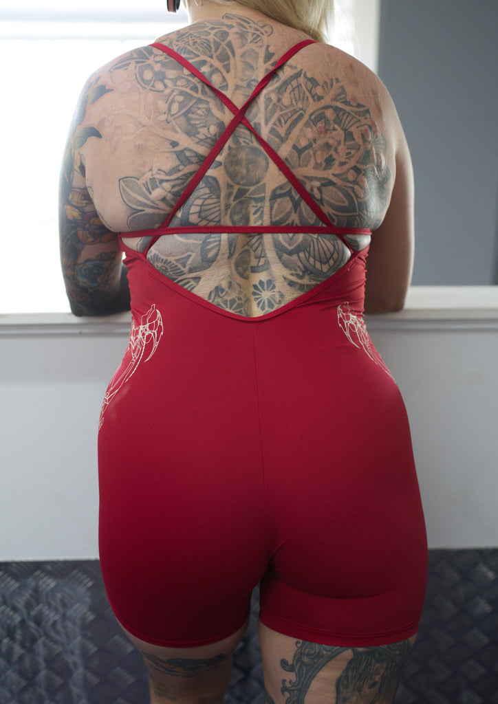 Womens alternative activewear for our emo tatooed baddies. The best jumpsuit you will ever own!