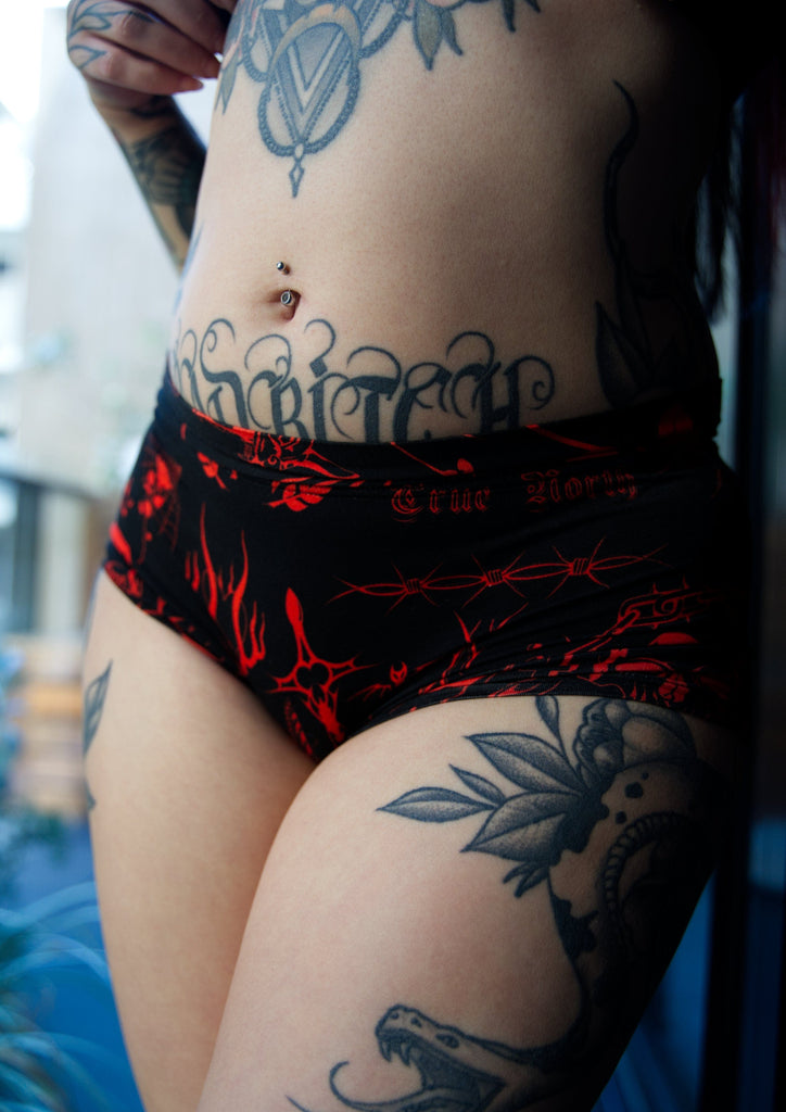 Comfy Bamboo Underwear for our tattooed emo alternative women