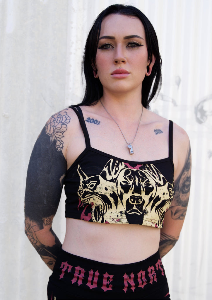 Alternative Womens crop top for the tattooed emo community 