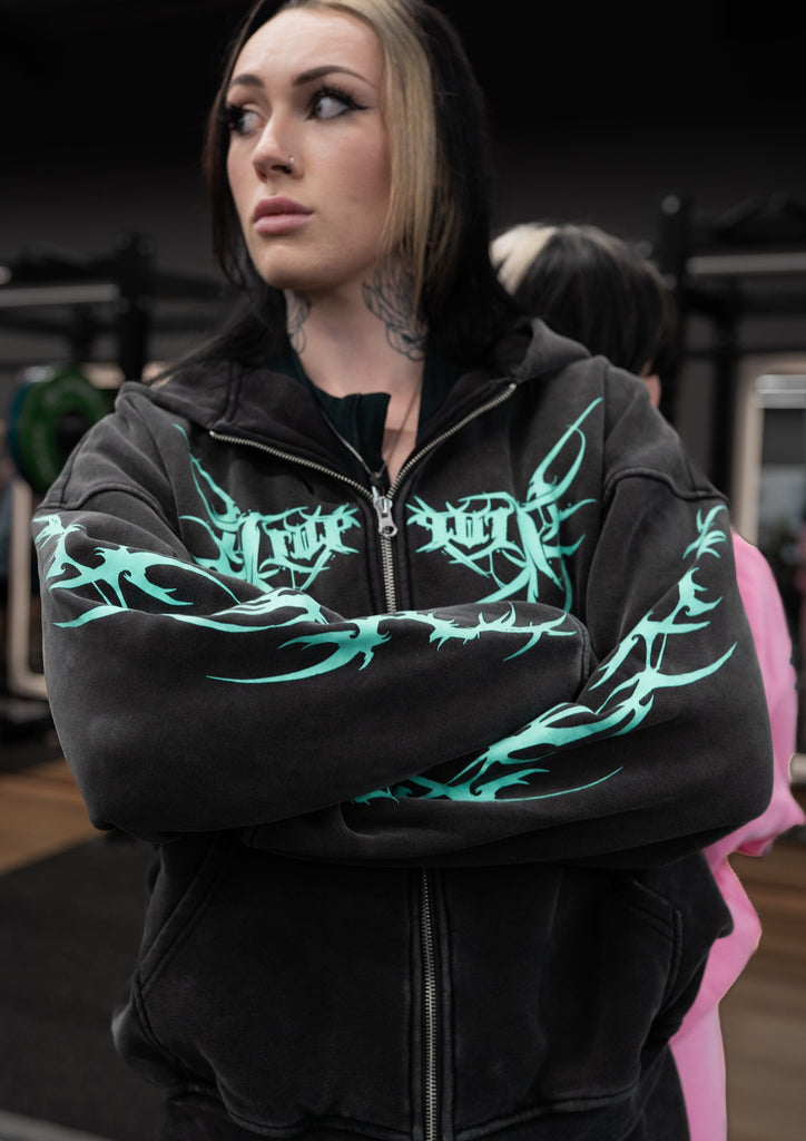 Alternative brands womens over sized hoodie designed for emos