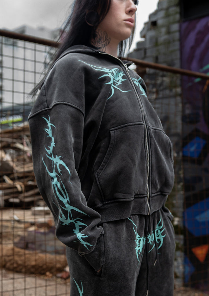 Alternative brands womens over sized hoodie designed for emos