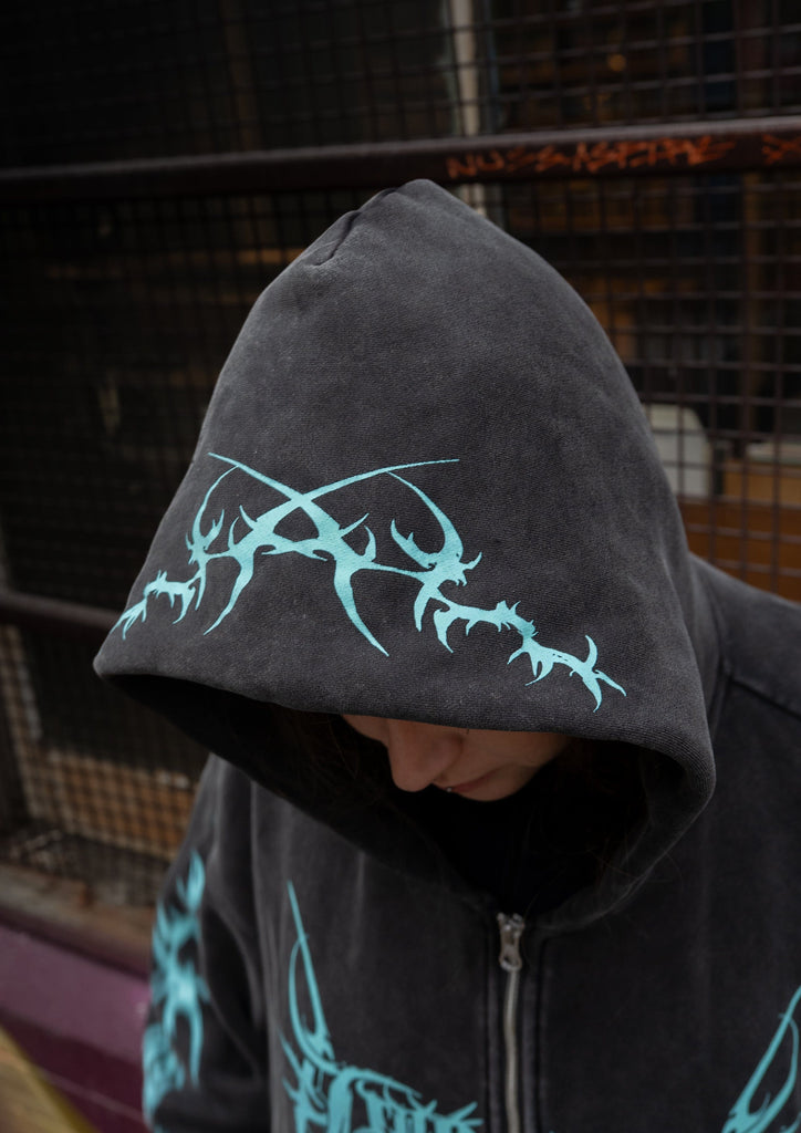 Alternative brands womens over sized hoodie designed for emos