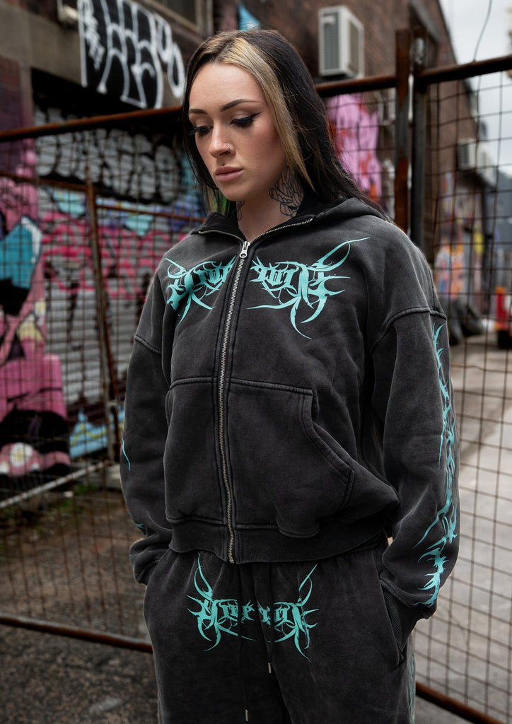 Alternative brands womens over sized hoodie designed for emos