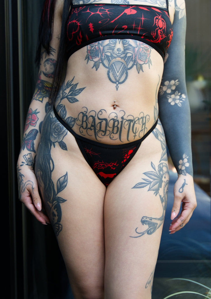 Comfy Bamboo Underwear for our tattooed emo alternative women